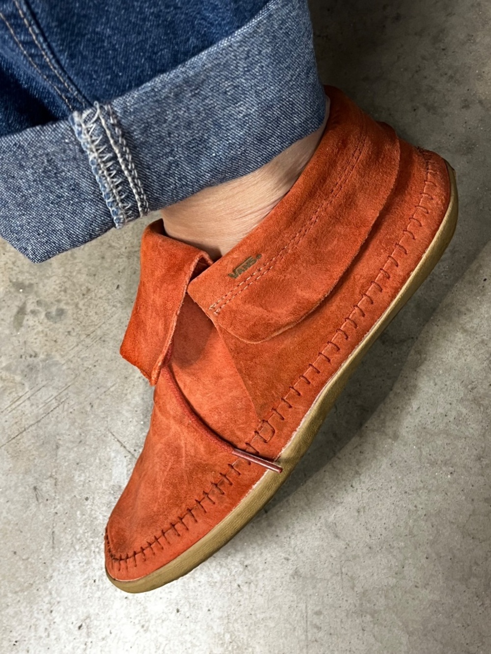 Vans Surf Siders Rusty Suede Shoes 8.5W
